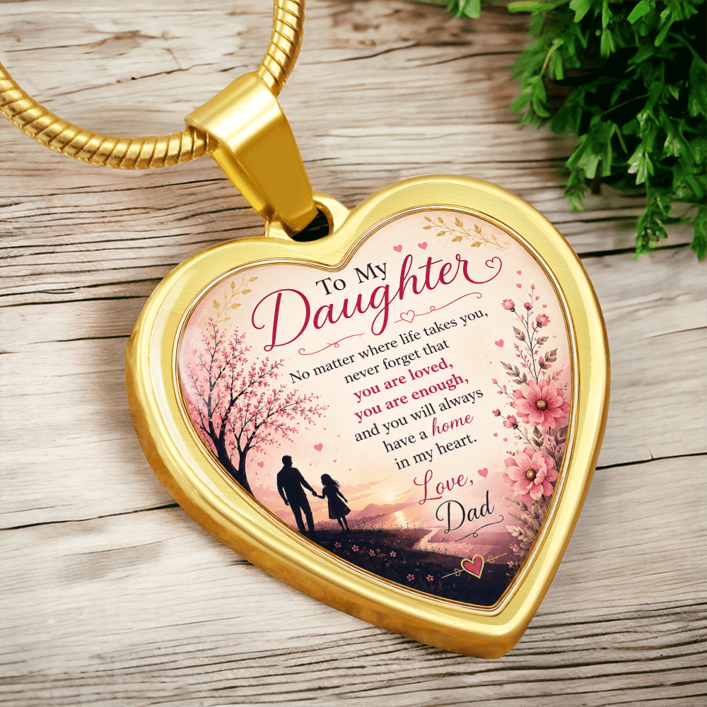 To My Daughter / From Dad - Luxury Heart Necklace