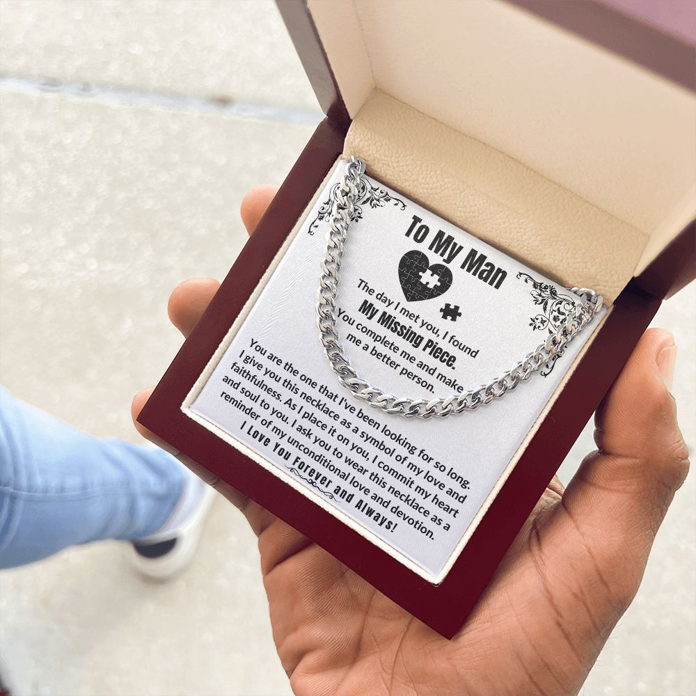 My Missing Piece Necklace for Boyfriend/Husband