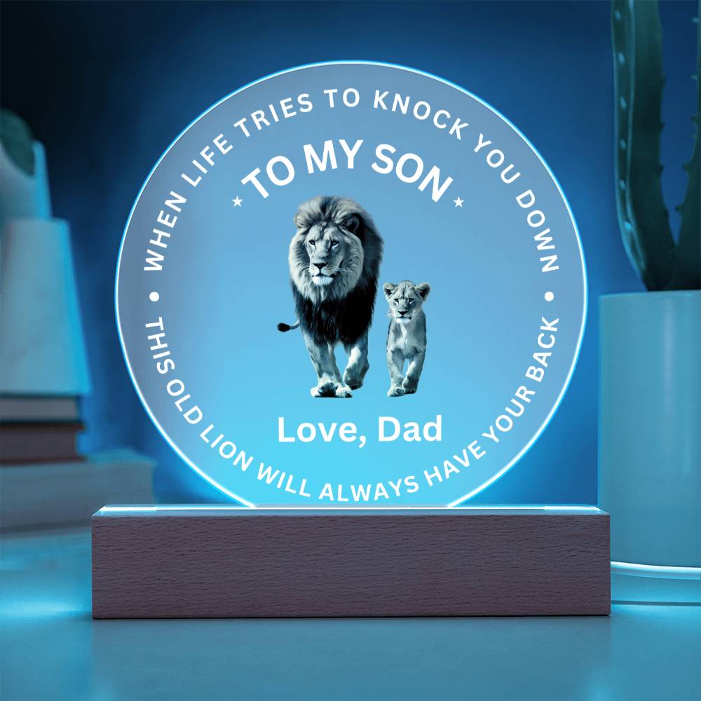 To My Son - Acrylic Plaque Gift - SO3120