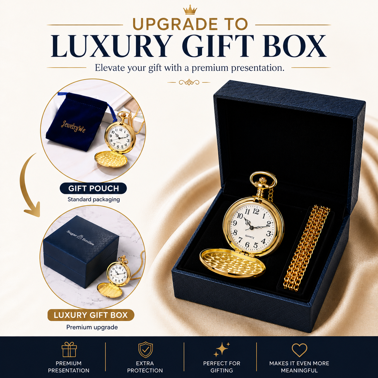 To My Grandson / From Grandpa - Luxury Vintage Pocket Watch Gift SS#2607