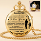 To My Daughter / From Dad - Luxury Vintage Pocket Watch Gift SS#1101