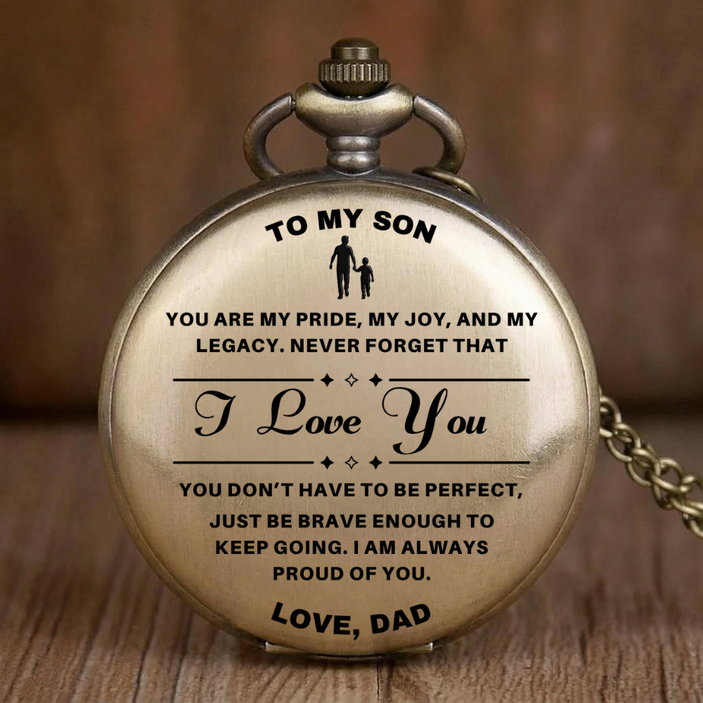 To Son / Dad - Luxury Vintage Pocket Watch Gift SS#2603