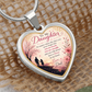 To My Daughter / From Dad -  Luxury Heart Necklace