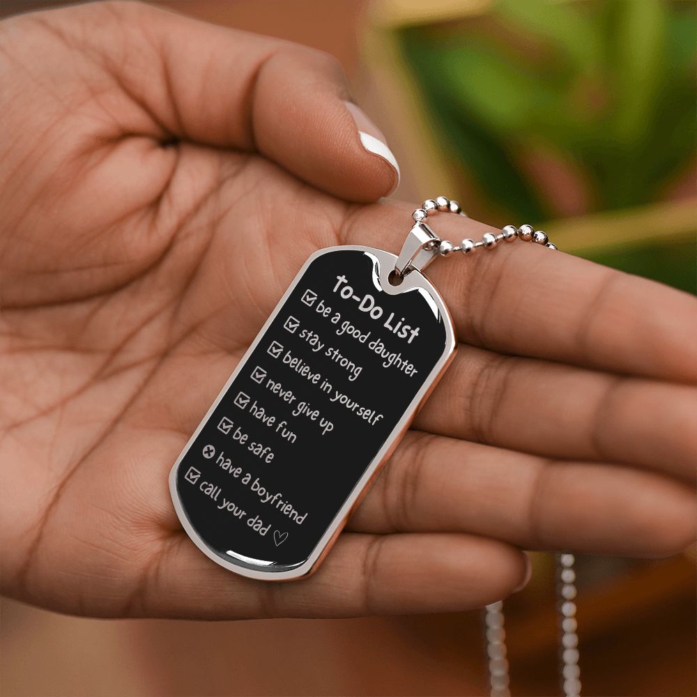 Gift For Daughter - To Do List Necklace