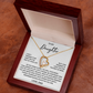 To my Daughter -  From Dad - Forever Love Necklace - SR#0225