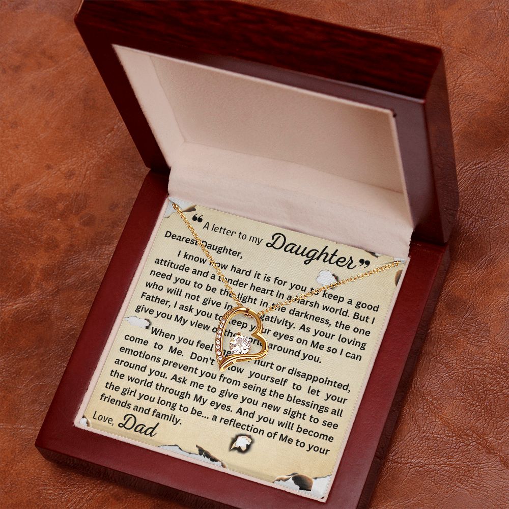 Forever Love Necklace - Letter to Daughter