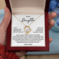 To my Daughter -  From Dad - Forever Love Necklace - SR#0225