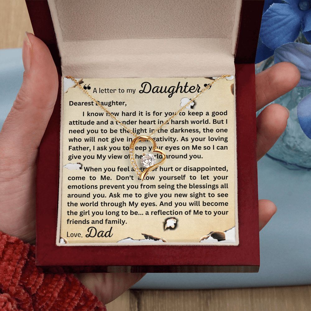 Forever Love Necklace - Letter to Daughter