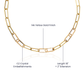 To Granddaughter CZ Paperclip Chain Necklace - SO - 0011