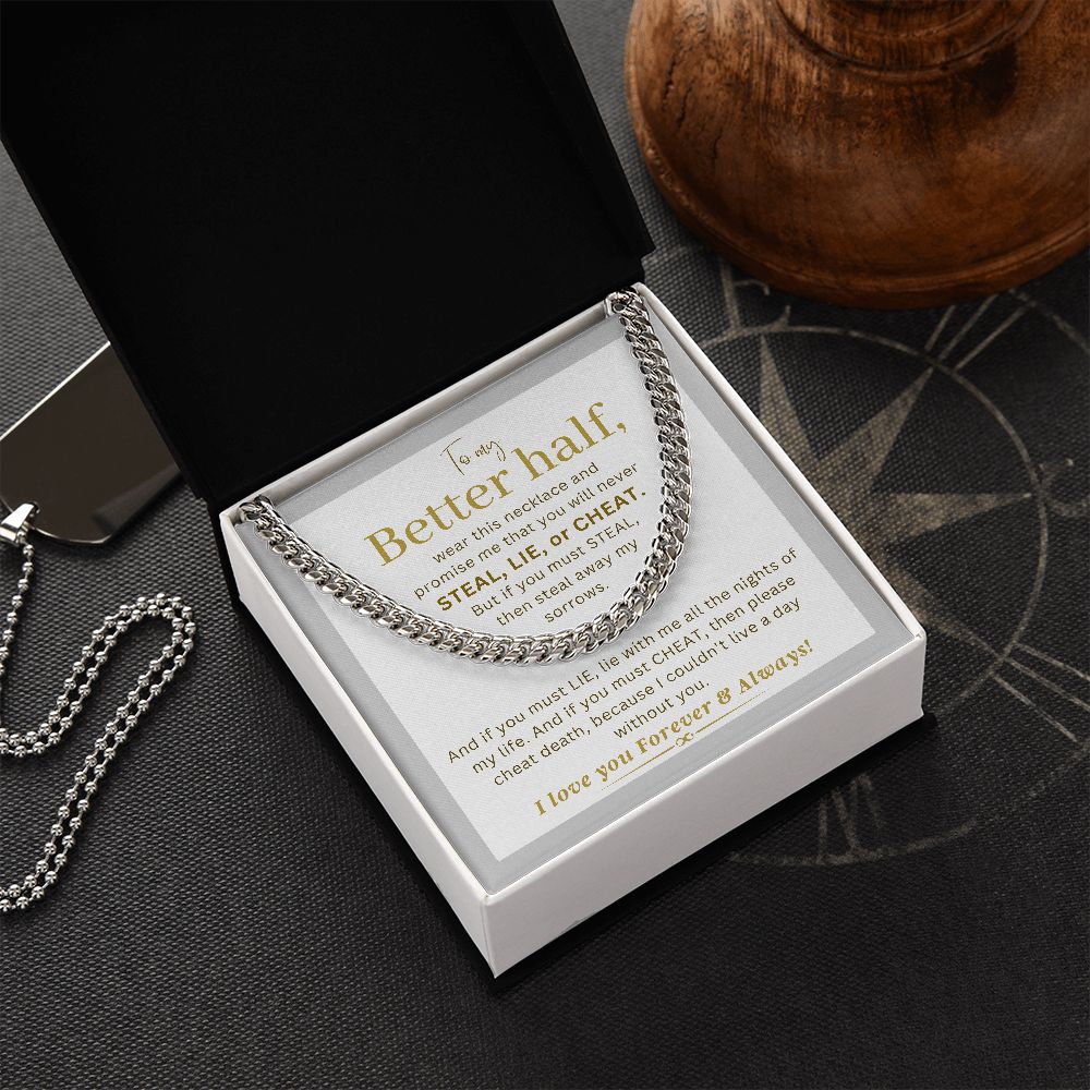 To my Better half - Promise necklace