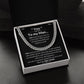 To My Man Luxury Cuban Necklace - YOU