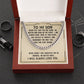 To My Son / Cuban Link Chain Necklace SO - 0031