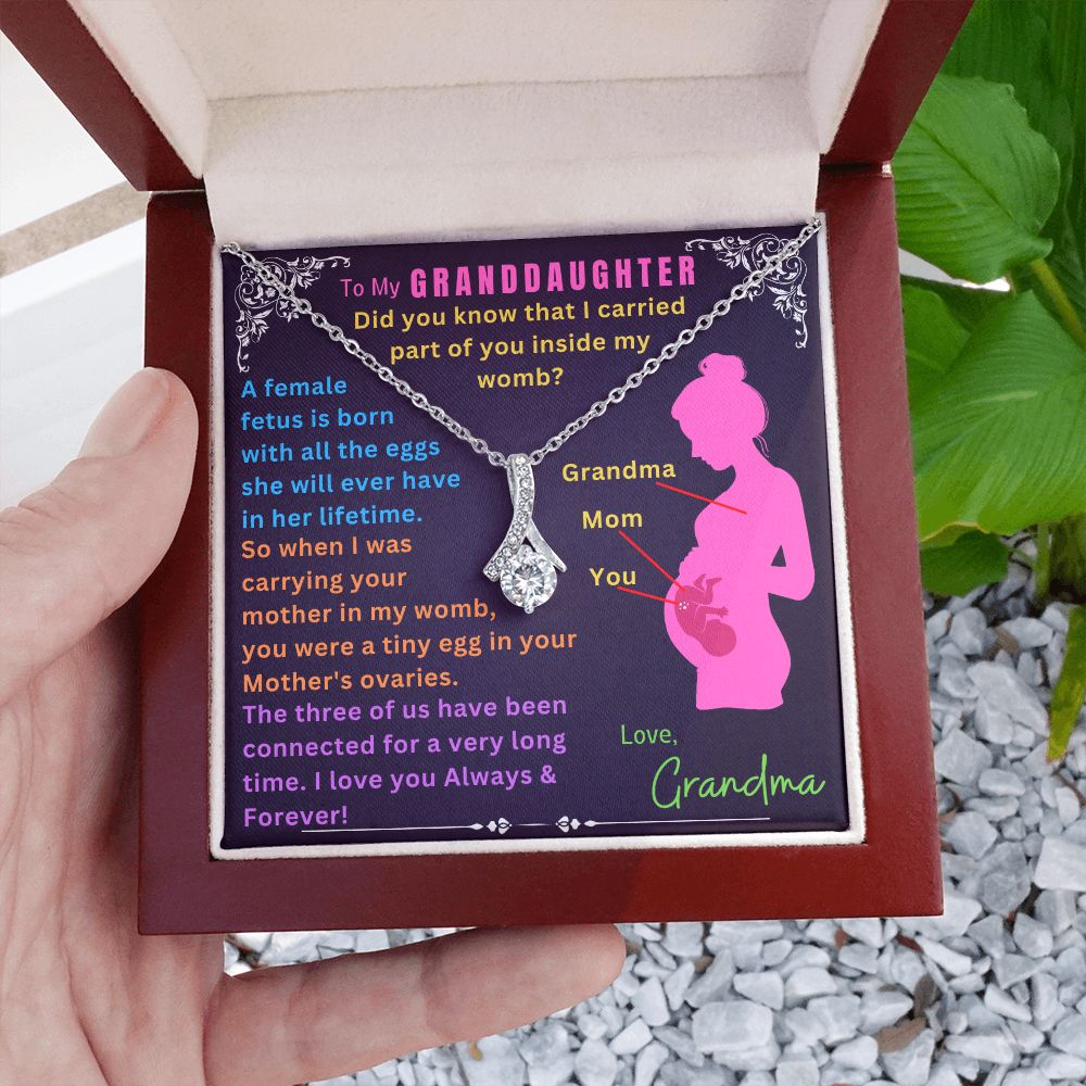 To My Granddaughter - Alluring Beauty Necklace