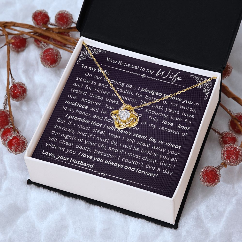 Love Knot Necklace - Vow Renewal