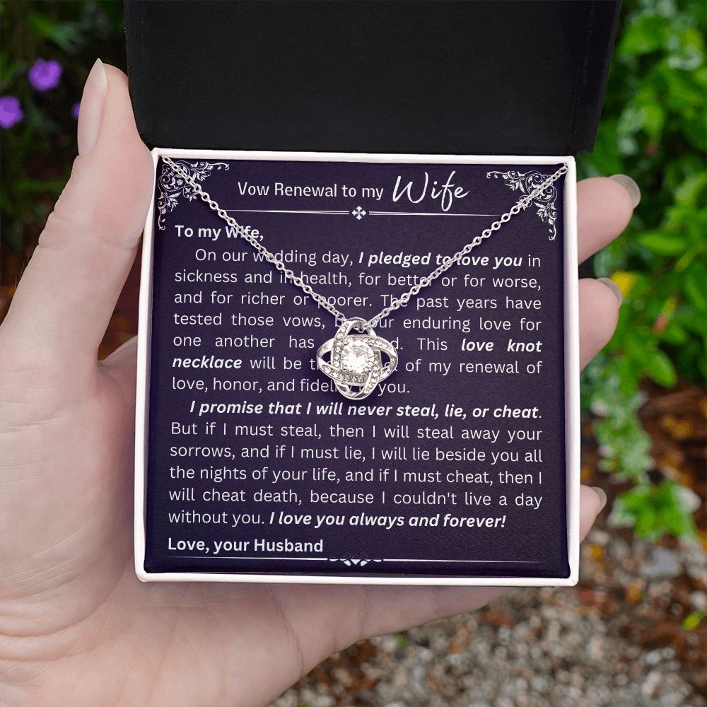 Love Knot Necklace - Vow Renewal