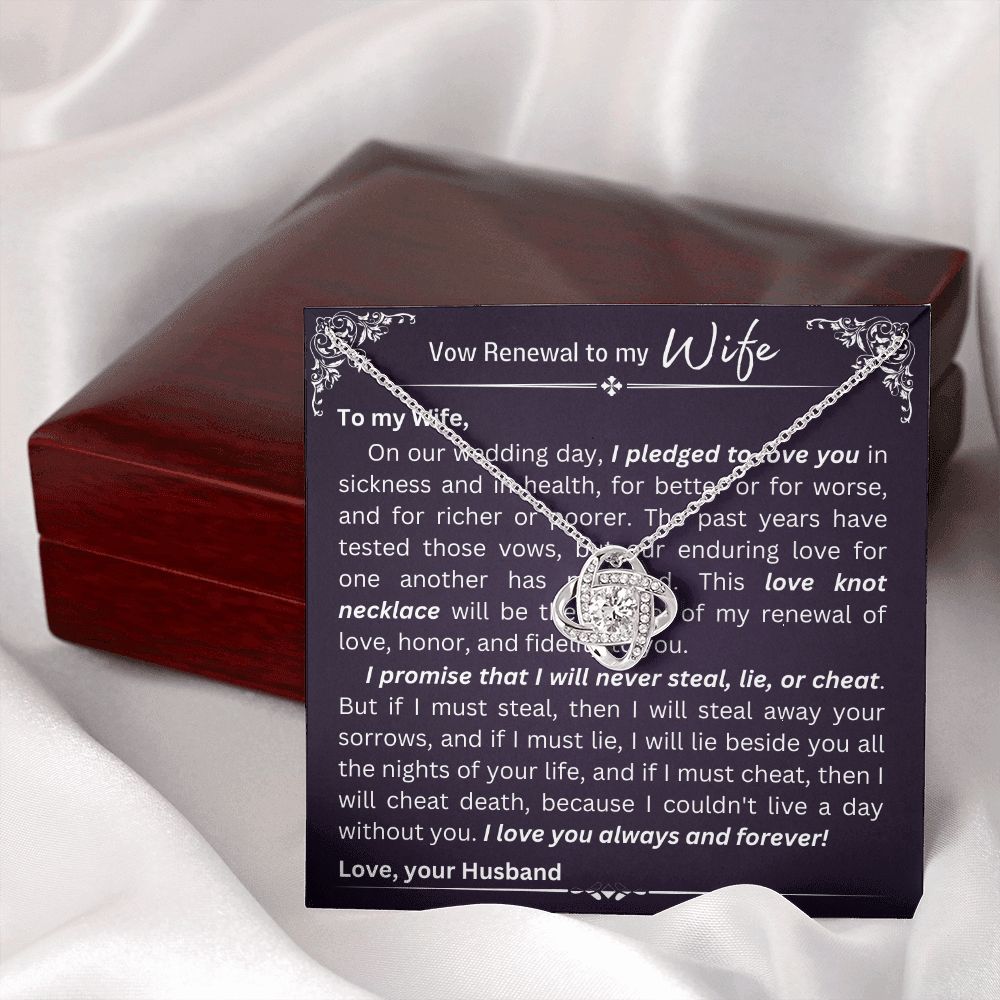 Love Knot Necklace - Vow Renewal