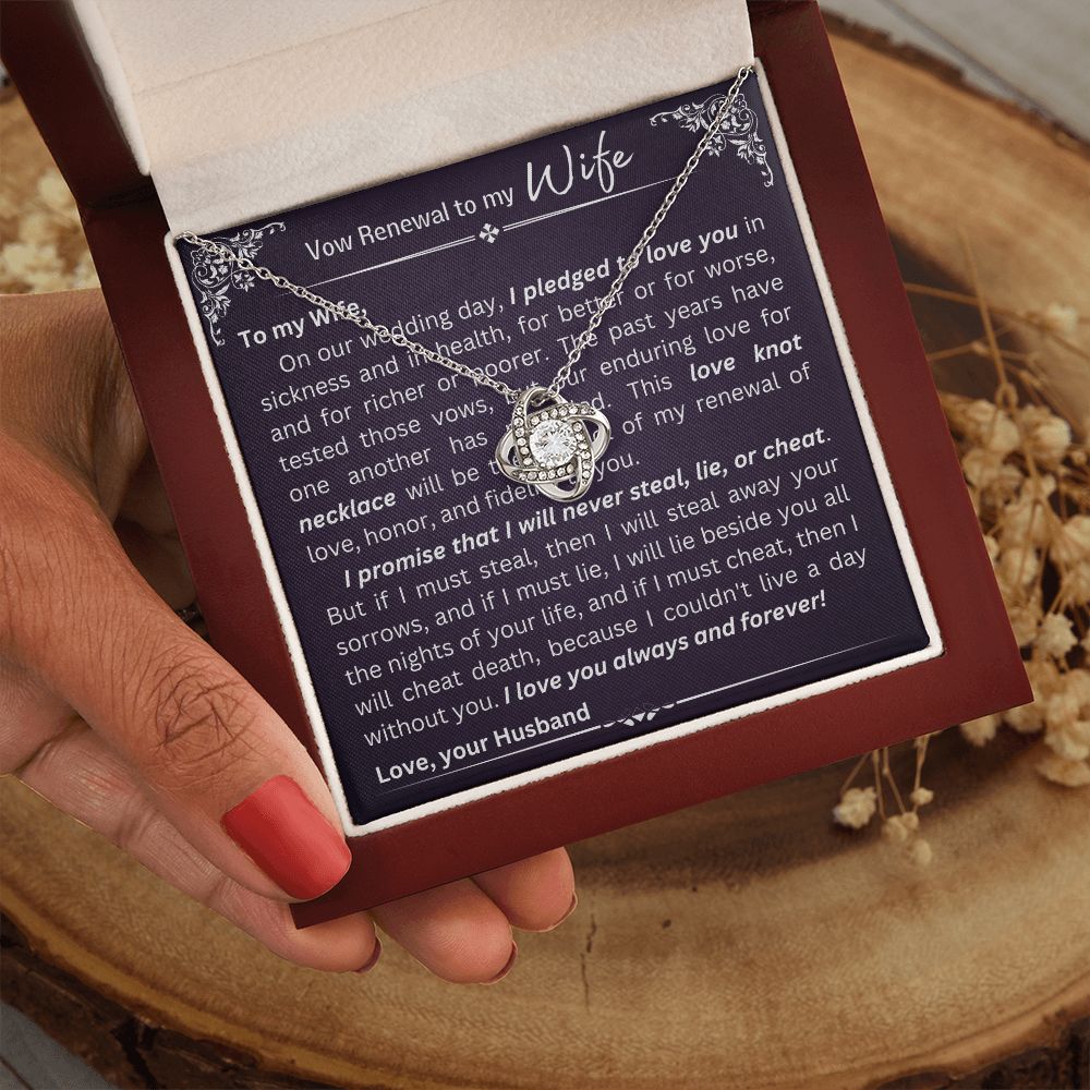 Love Knot Necklace - Vow Renewal