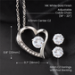 To My Daughter - Forever Love Neckalce With Free Zirconia Earrings