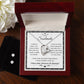 To My Soulmate Necklace With Free Cubic Zirconia Earrings