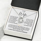 TO MY WIFE - FOREVER LOVE NECKLACE GIFT - SO#1526