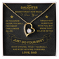 To My Daughter / From Dad Luxury Necklace Gift  SS#0325