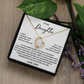 To my Daughter -  From Dad - Forever Love Necklace - SR#0225