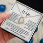 TO MY WIFE - FOREVER LOVE NECKLACE GIFT - SO#1526