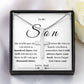To My Son From Dad - Cross Necklace - SO02