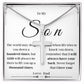 To My Son From Dad - Cross Necklace - SO02